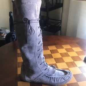 UGG tall lace up moccasin